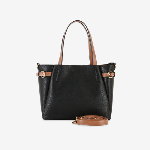 SAC À MAIN EFFET GRAINÉ NOIR