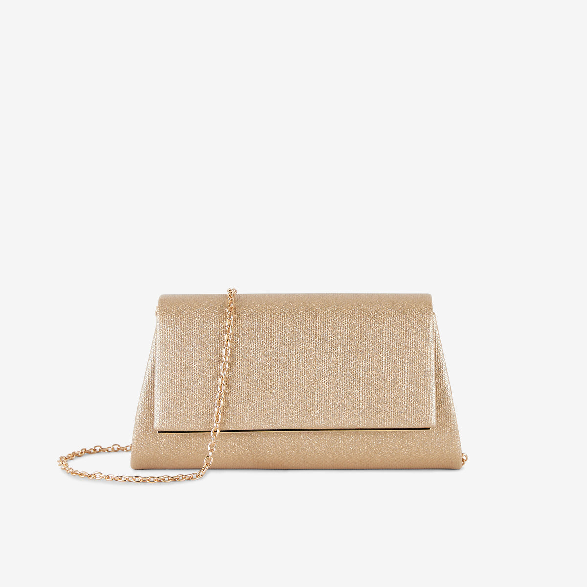 Pochette brillante dorée