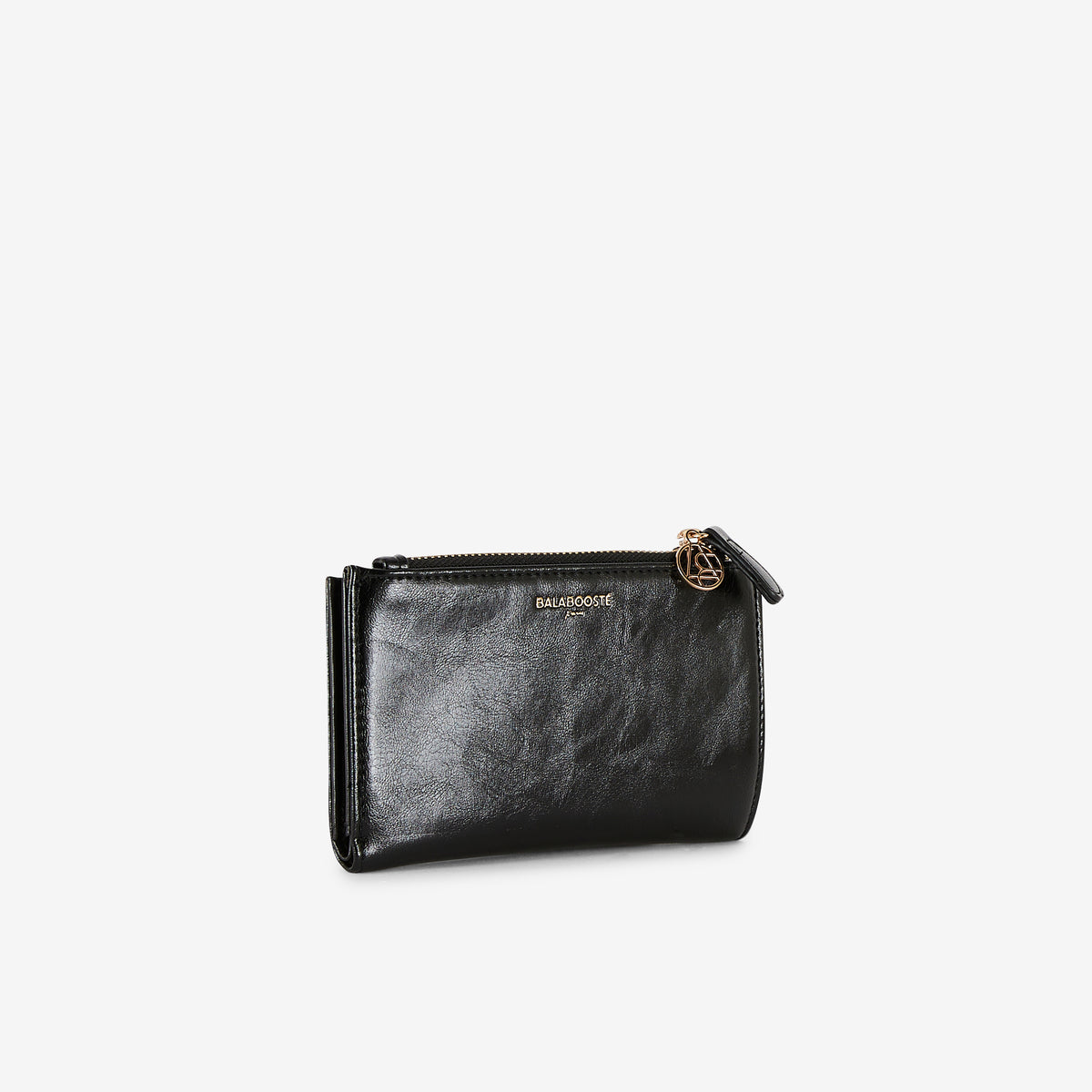 Portefeuille noir métallisé