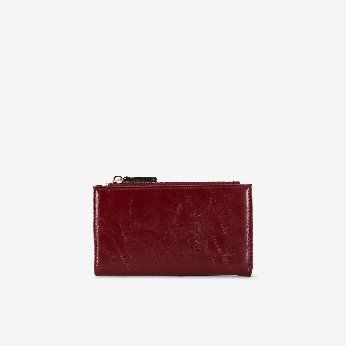 Portefeuille rouge métallisé