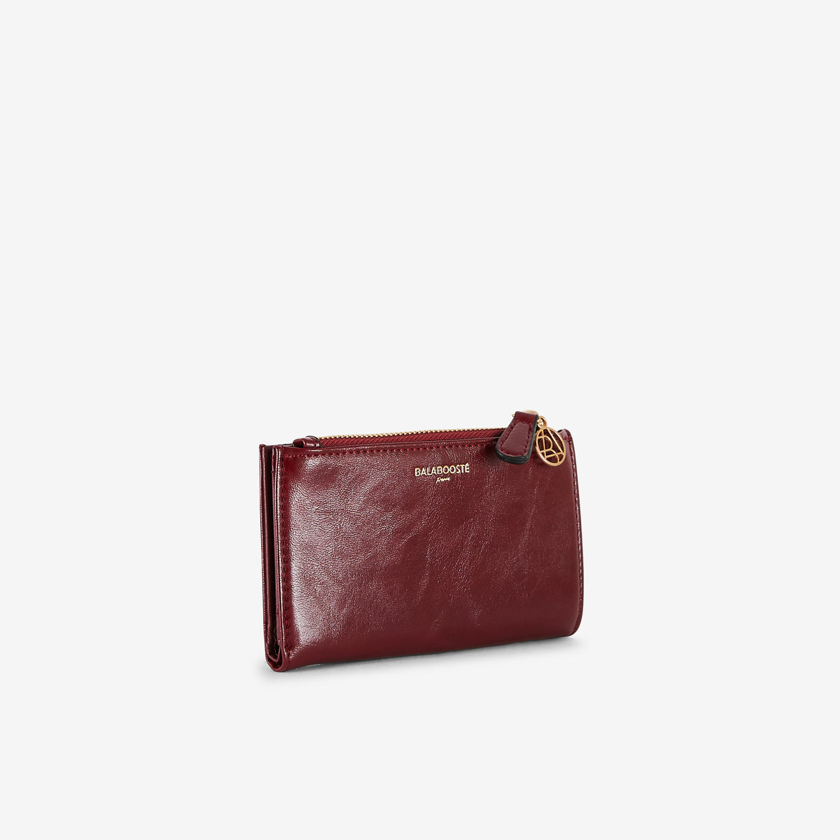 Portefeuille rouge métallisé