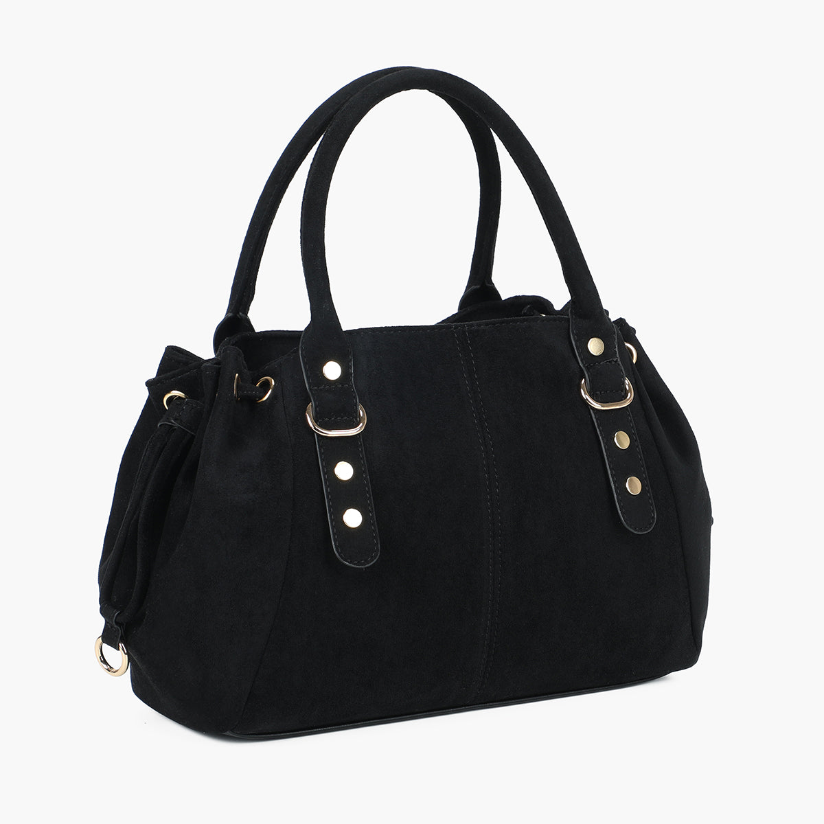 Sac bowling en suédine noire