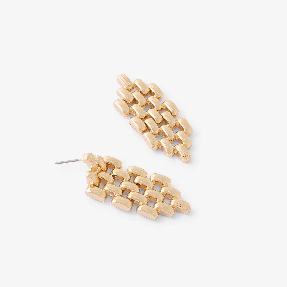 Boucles d’oreilles à maillons dorés