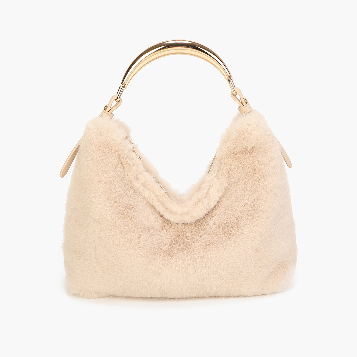 Sac hobo texturé écru