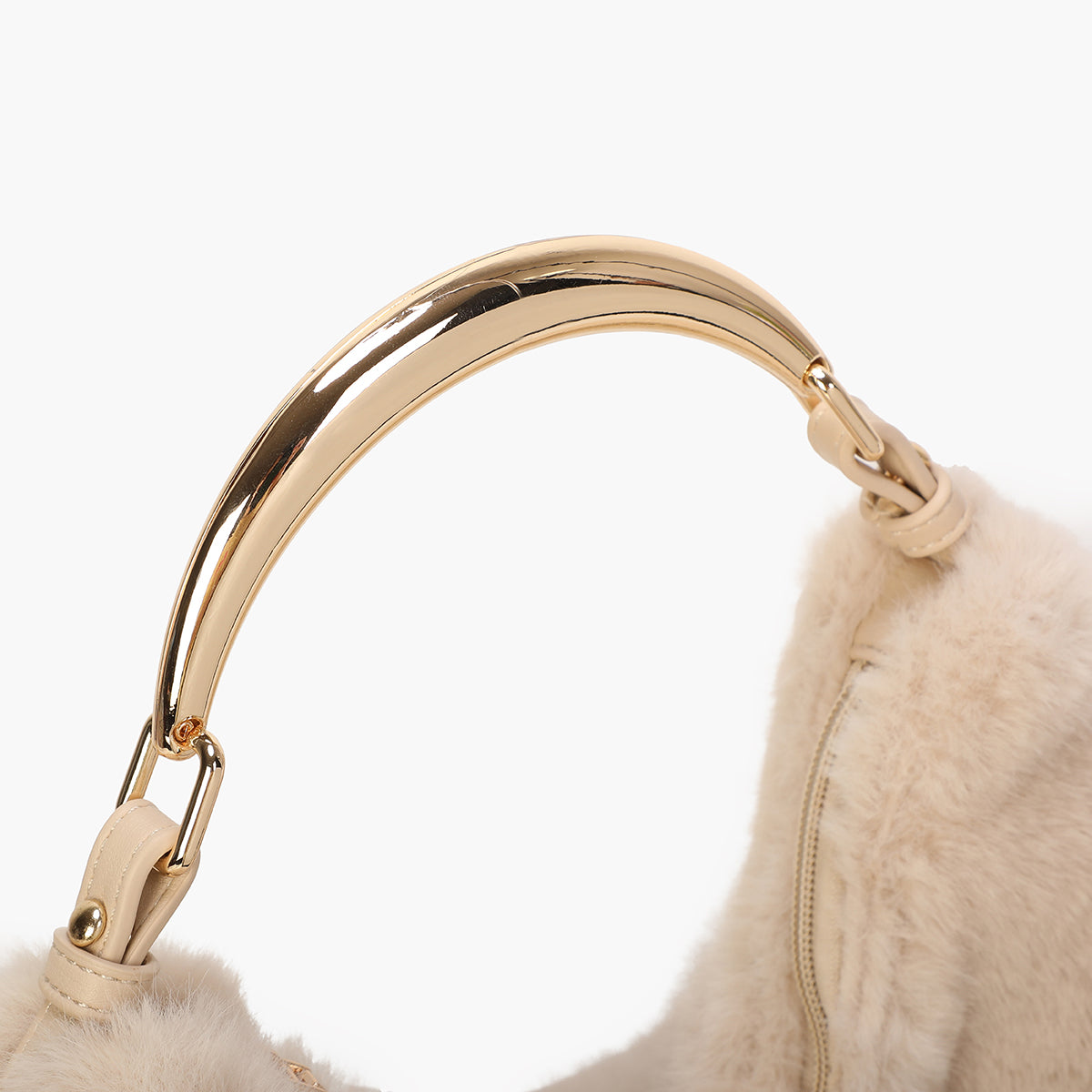 Sac hobo texturé écru