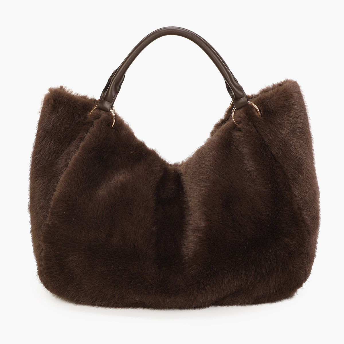 Sac hobo texturé marron