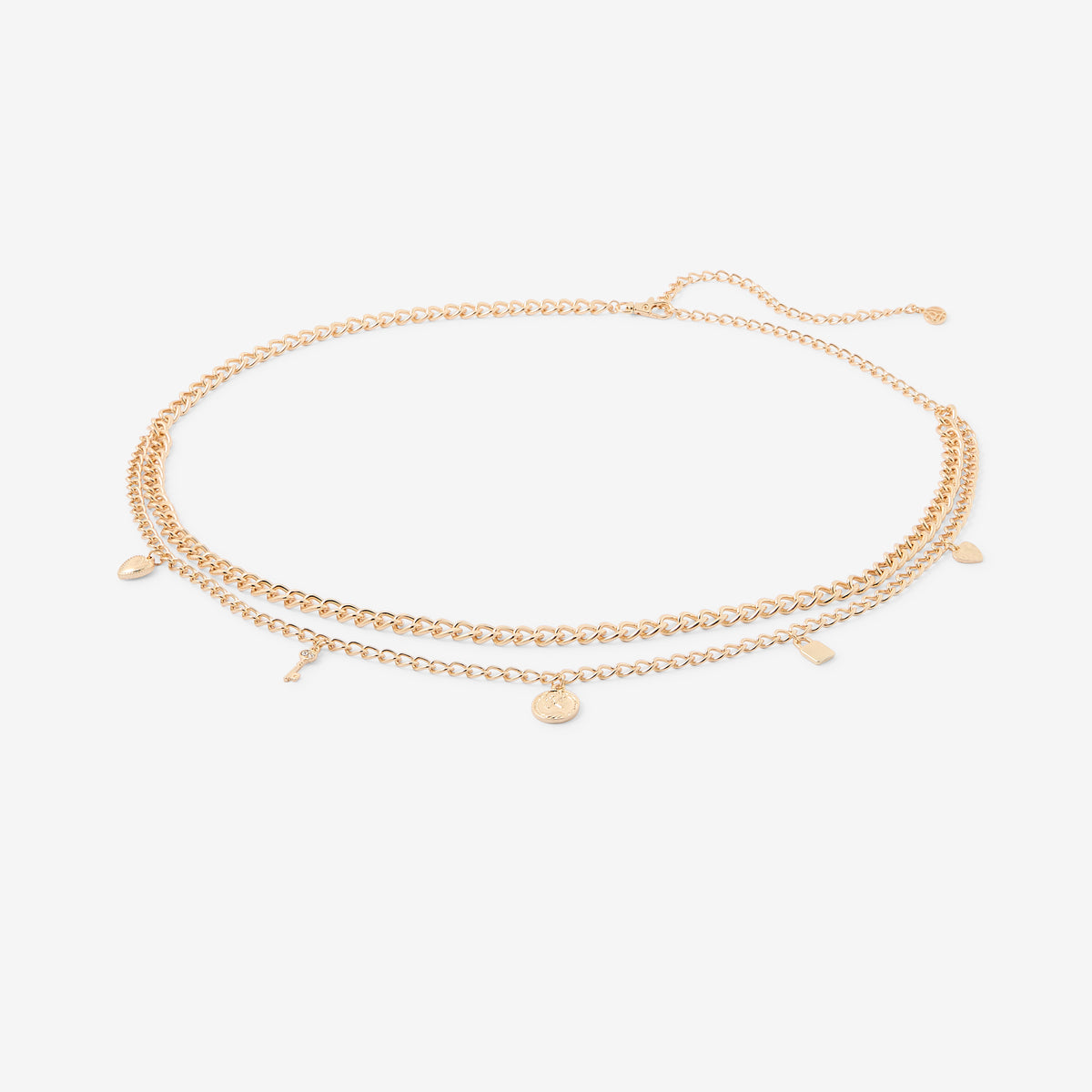 Ceinture chaîne à maillons et charms