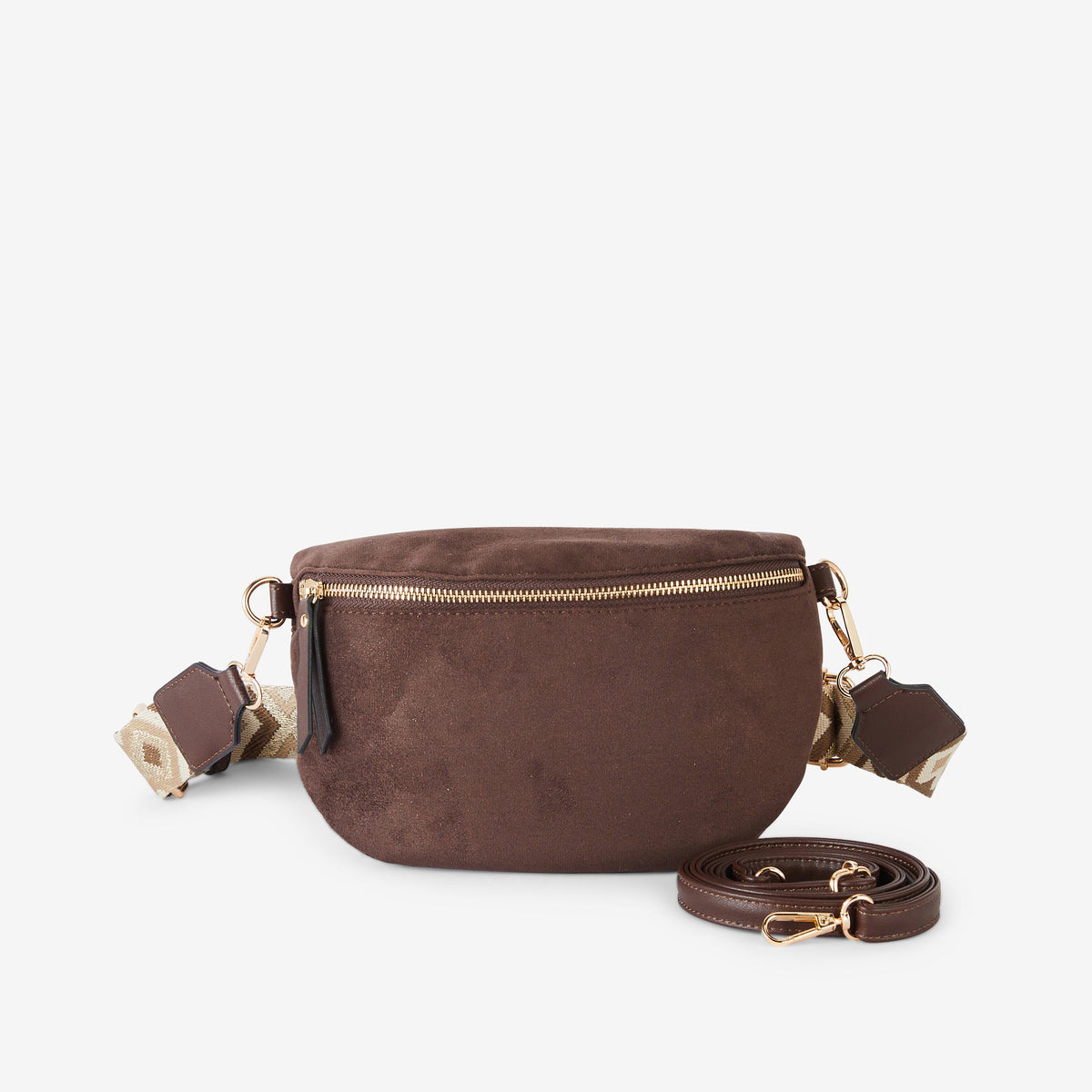 Sac banane marron
