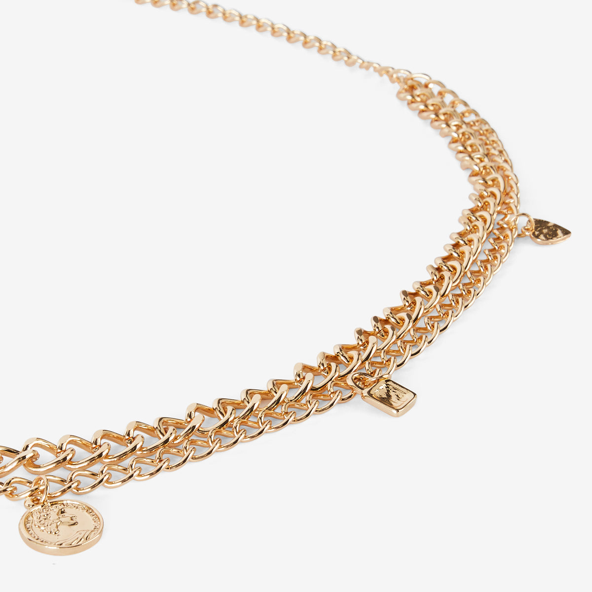 Ceinture chaîne à maillons et charms