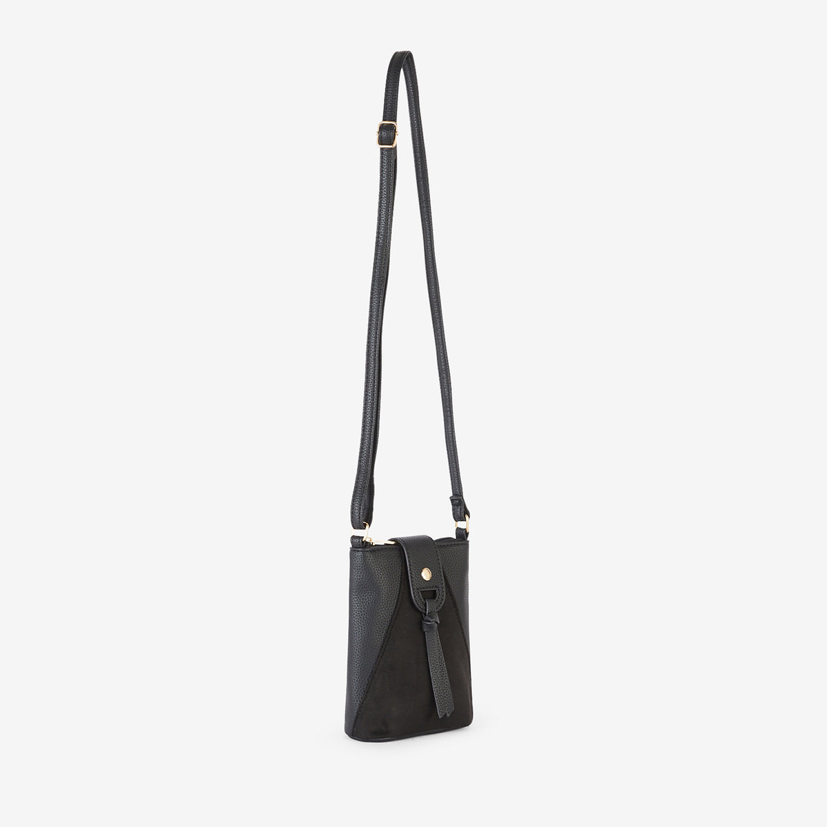 Pochette de téléphone bi matière noire
