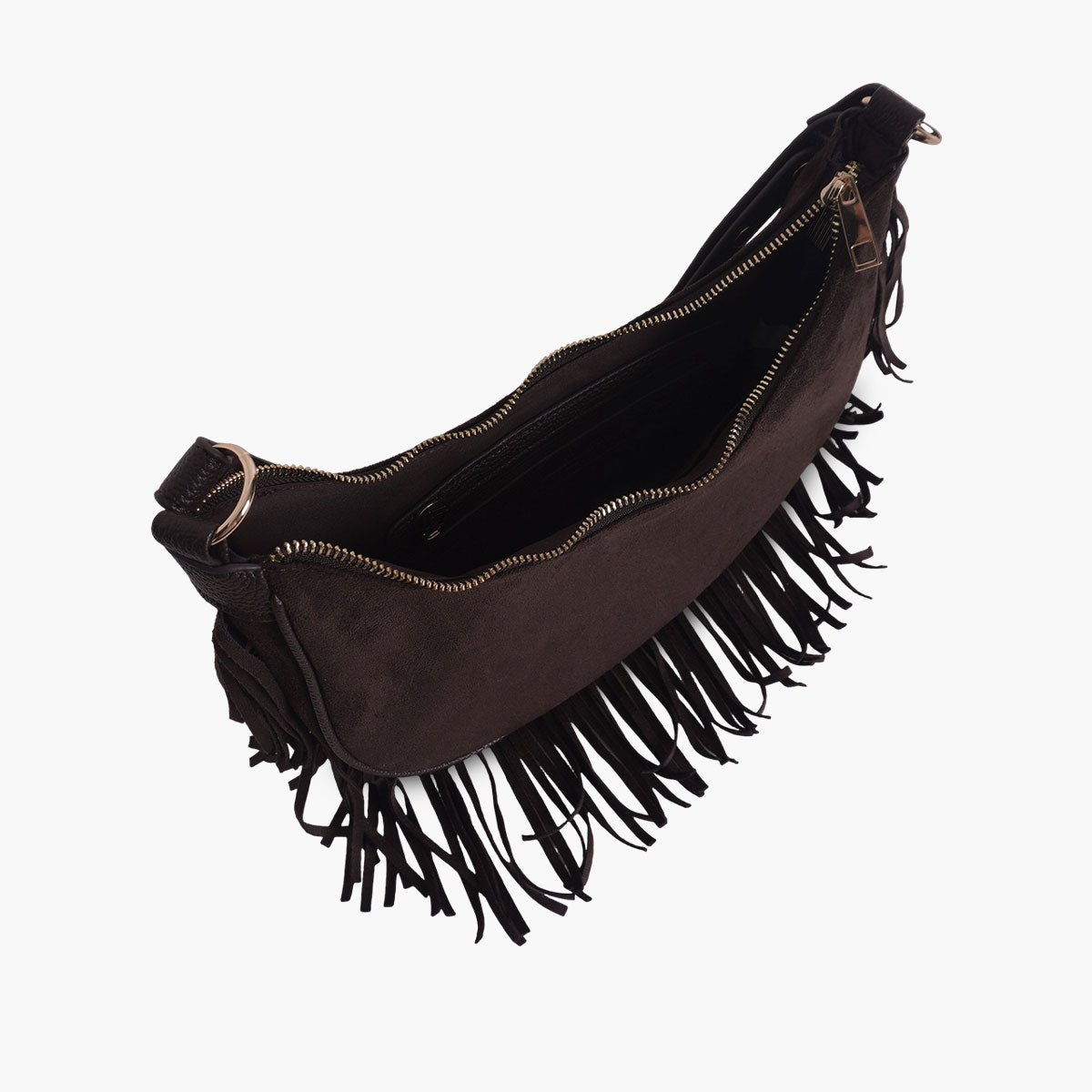 Sac à franges marron