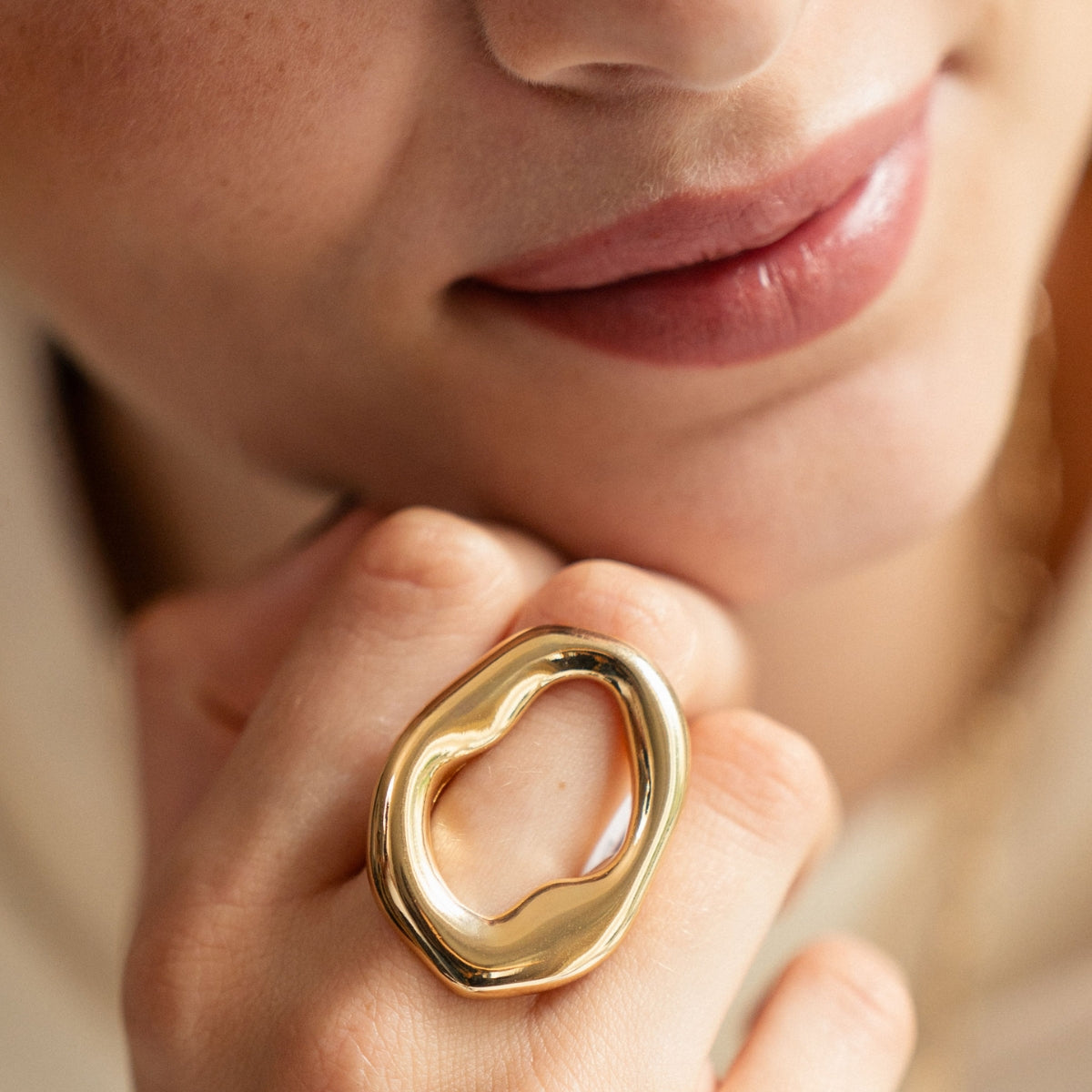 Bague ovale irrégulière - Collection Recyclée