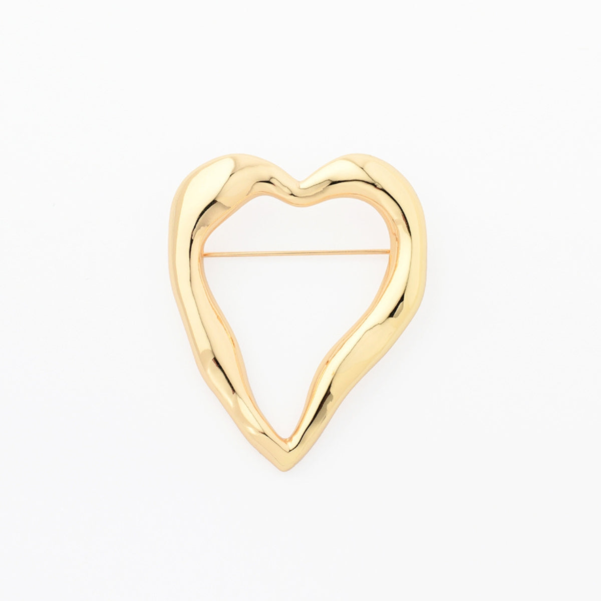Broche cœur irrégulier - Collection Recyclée