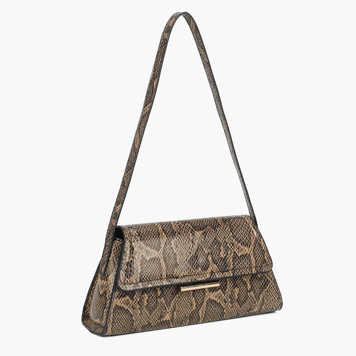 Petit sac trapèze effet python