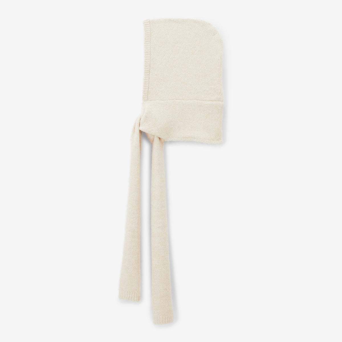 Écharpe à capuche en maille écrue