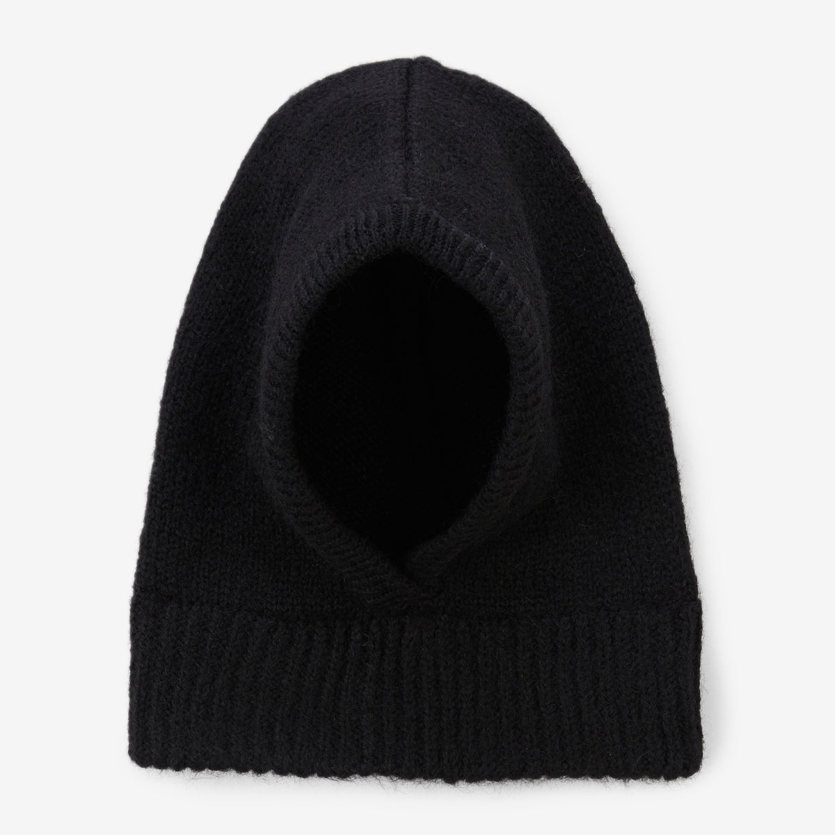 Cagoule en laine noire