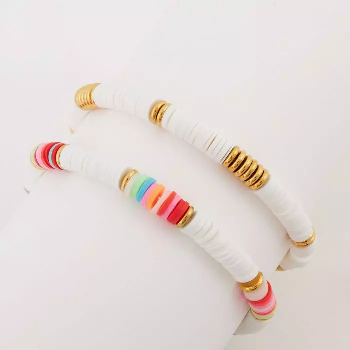 Set de 2 bracelets élastiques Acier Inoxydable