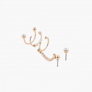 Set de bijoux d'oreilles doré Neo Precious