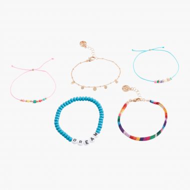Set de 5 bracelets multicolore Rio