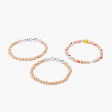 Set de 3 bracelets perles fantaisie It Touch