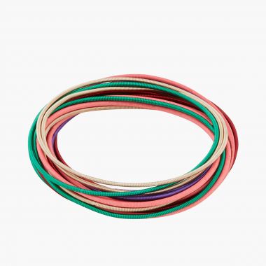 Set de 20 bracelets ressorts Multicolore Love Paris