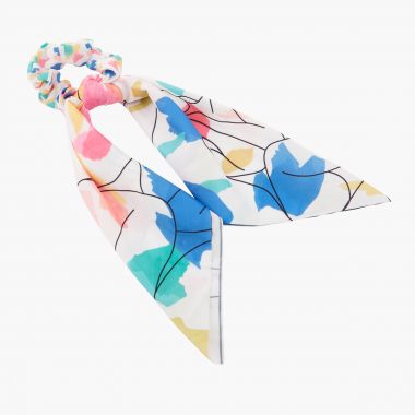 Chouchou foulard imprimé multicolore Art Studio
