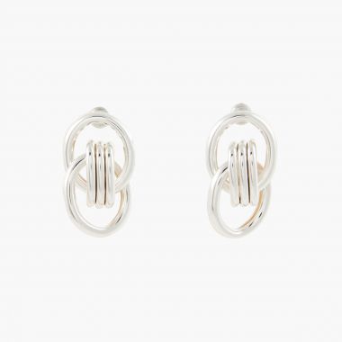 Boucles d'oreilles style noeud Silver Touch