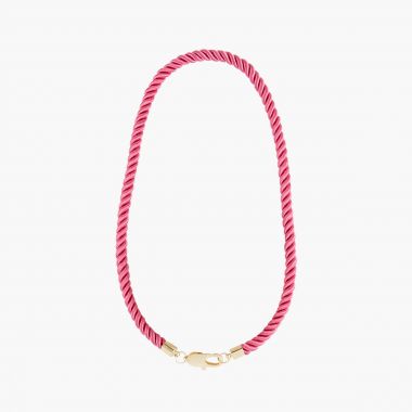 Collier cordon Chains & Charms - rose