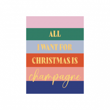 Carte de voeux "all I want for Christmas"