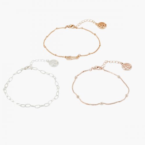 Set de 3 bracelets Silver Touch